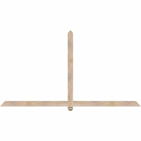 Ekena Millwork Eugene Smooth Timber Gable Bracket, Douglas Fir, 96"W x 52"H x 3 1/2"D x 3 1/2"F, 13/12 Pitch GBW096X52X0404EUG00SDF - main